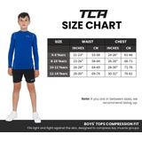 TCA - Pro Performance - Lange Mouw Hardloop Compressie Basislaag Top - Donkerblauw