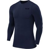 TCA - Pro Performance - Lange Mouw Hardloop Compressie Basislaag Top - Donkerblauw
