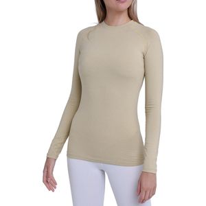 TCA - Sportshirt - Beige - Lange Mouw - Thermisch - Dames