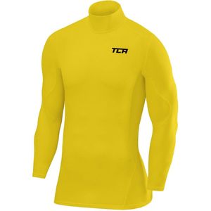 TCA - SuperThermal Compressie Basislaag - Voetbal Hardloop Top - Geel - Thermisch