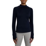 TCA - SuperThermal Lange Mouw Hardloop Trainings Top - Donkerblauw - Materiaal: Thermisch