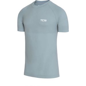 TCA Mannen SuperKnit Technisch ontworpen Gym Hardloop Trainings T-shirt - Lichtblauw, S