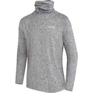 TCA Jongens Warm-Up Hoge Kraag Thermische Hardloop Top - Licht Grijs, 12-14 Jaar