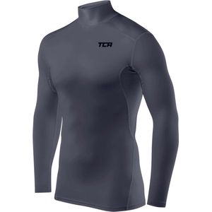 TCA HyperFusion Compressie Basislaag Top - Lange Mouw - Donkergrijs - Materiaal: Synthetisch