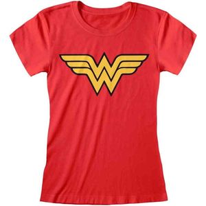 DC Comics Wonder Woman Dames Tshirt Logo Rood