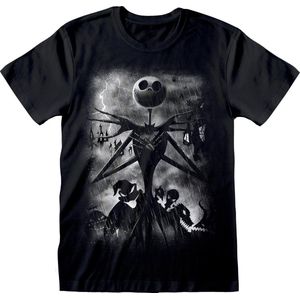 The Nightmare Before Christmas Stormy Skies Heren T-shirt - zwart - S