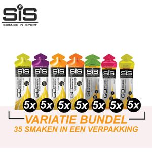 Science in Sport - SiS Go Isotonic Energiegel - 35x60 ml - Variatie pack bundel - Running gel met 22g koolhydraten