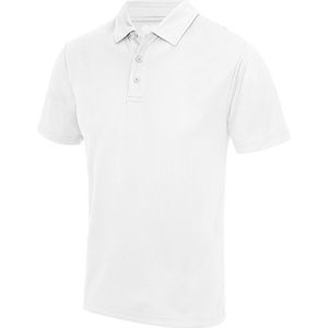 Herenpolo 'Cool Polyester' korte mouwen Arctic White - 3XL