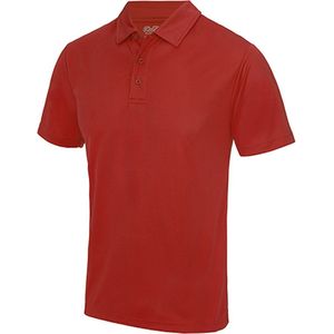 Herenpolo 'Cool Polyester' korte mouwen Fire Red - M