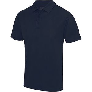 Herenpolo 'Cool Polyester' korte mouwen Navy - S
