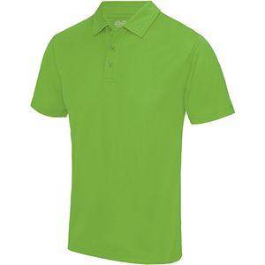 Herenpolo 'Cool Polyester' korte mouwen Lime Green - L