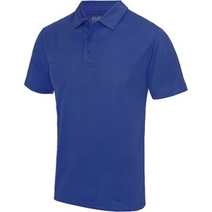 Herenpolo 'Cool Polyester' korte mouwen Royal Blue - M