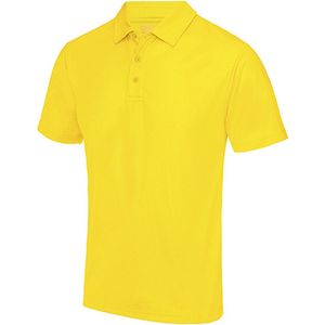 Herenpolo 'Cool Polyester' korte mouwen Sun Yellow - M
