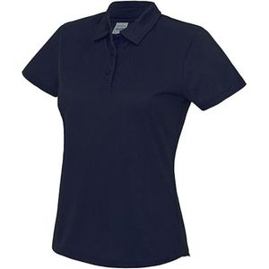 Damespolo 'Contrast Cool' korte mouwen Navy - XS