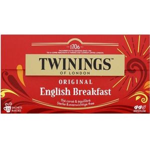 Twinings - English Breakfast - Zwarte Thee - 25 Stuks