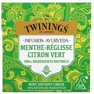 Twinings - Ayurveda Munt Zoethout Limoen - Kruidenthee - 20 Theezakjes