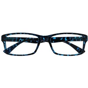 UV Reader Lunettes de Lecture Bleu Écaille Designer Style Hommes/Femmes UVR092Bl +1,50