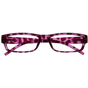 OPULIZE Unisex Ace Reading Bril, Roze schildpad, +1,00 Dioptrien
