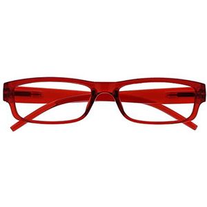 OPULIZE The Reading Glasses Company Ace leesbril, uniseks, rood, 2,50 dioptrien