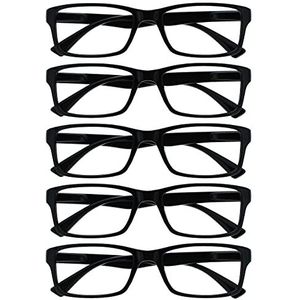 UV Reader - Lunettes de Lezing - Zwart - Set van 5 - +1,50 Dioptrie