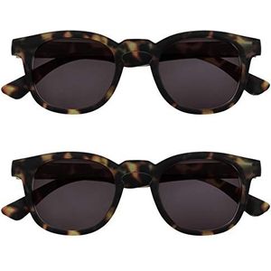 Opulize Bay 2 Stuks Dik Ronde Mannen Vrouwen Matbruine Schildpad Zon Lezers Leesbril UV400 SS97-2 +3,50