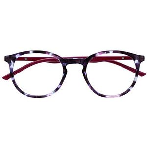 Opulize Met Violet Écaille Rouge Cerise Lunettes De Lecture Grand Rond Confortable Hommes Femmes Charnières Ressort R60-5 +0,00