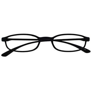 Opulize Fly Zak Formaat Super Licht Leesbril Mat Zwart Mannen Vrouwen Scharnieren Met Veer R67-1 +1,00