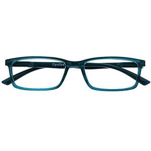 OPULIZE See Blauw Licht Blokkeert Leesbril Turkoois Computer Gamen Ontspiegeld Mannen Vrouwen B9-Q +1,00