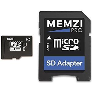MEMZI PRO 8GB Class 10 90MB/s Micro SDHC geheugenkaart met SD-adapter voor Nintendo Wii, Switch of Hand Held Consoles