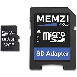 MEMZI PRO 32GB Micro SDHC geheugenkaart voor Nintendo Switch, Nieuwe 2DS XL of 3DS XL, 2DS Game Consoles - High Speed Klasse 10 100 MB/s Lees 70 MB/s Schrijf V30 A1 UHS-I U3 met SD-adapter