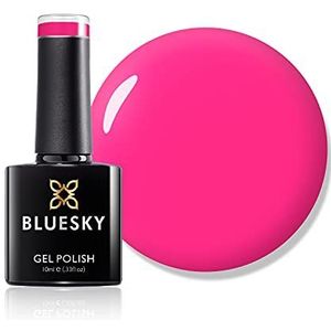 Bluesky Shocking Pink Neon12 gelnagellak, 10 ml, felroze, neonroze, duurzaam, splinterbestendig, 10 ml (vereist drogen onder uv-ledlamp)