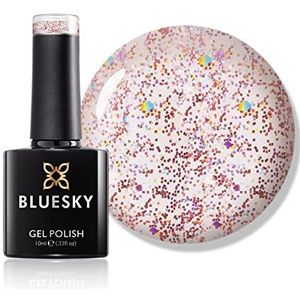 Bluesky Gel Nagellak, Martini Kiss S17N, Glitter, Langdurig, Chipbestendig, 10 ml (vereist drogen onder UV-ledlamp)