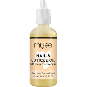 Mylee Zoete Amandel Nagel- en Nagelriemolie 50 ml – Diep hydraterende en voedende nagelriemconditionerolie, niet-vettige formule, laat geen plakkerig residu achter