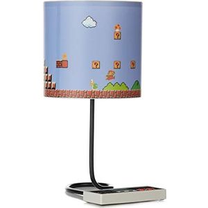 Paladone Nintendo Lamp NES Super Mario bedrukt, 100% kunststof, in geschenkverpakking. Wit