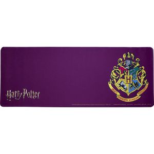 Paladone Harry Potter Hogwarts Crest Bureaumat 40 cm x 80 cm, bureaubladblotter laptopmat voor kantoor en thuis, grijs, één maat