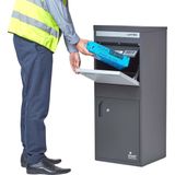 SMART PARCEL BOX™ - Grote pakketbrievenbus, grijs