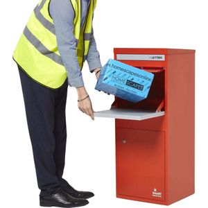 SMART PARCEL BOX™ - Grote pakketbrievenbus, rood