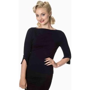 Top - Banned Retro - Blauw/Donkerblauw