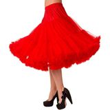 Banned Retro - Petticoat - Rood - 2 Lagen - Elastische Tailleband