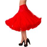 Banned Retro - Petticoat - Rood - 2 Lagen - Elastische Tailleband
