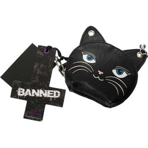 Banned - Feminine Feline Dames portemonnee - Zwart