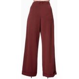 Banned Retro - 40s Hidden Away Trousers - Pantalon - Rood/Bordeauxrood