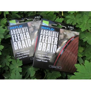 Preston Absolute Feeder Braid - 0.10mm - 150m - Gevlochten Lijn - Bruin