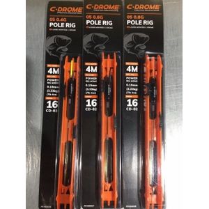 C-drome - Pole Rig 05 - Dobber 0.8g - Haak 16 - 0.19mm