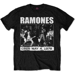 Ramones - CBGB 1978 Heren T-shirt - L - Zwart