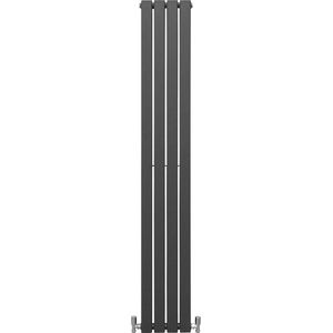 Design Radiator Sierradiator Verwarming - Antraciet - 1800 mm x 280 mm - Inclusief Schoonmaakborstel + Bevestigingsset - Plat Horizontaal