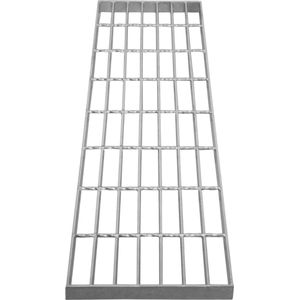 Gegalvaniseerd Rooster Vloerplateau Vloerpaneel Gaasvloerpaneel Raster Afwatering Goot Ventiel Zware Belasting Weerbestendig Staal Zinkcoating 800 x 240 x 30 mm 4mm Dikte Metaal Draagvermogen 192kg