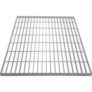 700 x 700 x 30 mm Galvaniseerde Rooster Vloerpaneel - Zware Uitvoering - Zilver - Zinkcoating - 490kg Draagvermogen - 4mm Dik Metaal