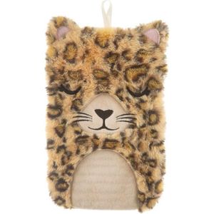 Sass & Belle Warmwaterflessen, Polyester, Rubber, Luipaard, One Size