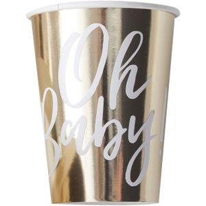 Ginger Ray - EEN GOUDEN BLAD, BABY! PAPIER BELLEN - OH BABY!